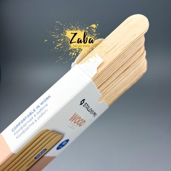 Пилка-основа деревянная прямая одноразовая STALEKS PRO EXPERT 20 papmAm 50 шт WBE-20 7271 фото