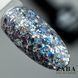 Designer Professional Glow Glitter 569 - Гель-лак з пластівцями Хамелеон різних розмірів та гліттером 9 мл 62402 фото 1