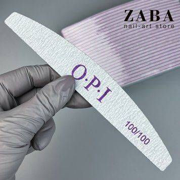 OPI Пилка (дуга) човен для нігтів 100/100, паковання, 25 шт 1279 фото