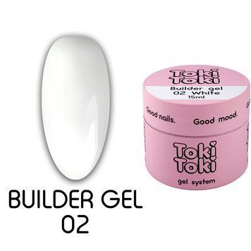 Гель 002 White - Builder Gel Toki-Toki, 15 мл 22526 фото