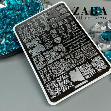 Пластина для стемпінгу велика ZJOY PLUS-087 32488 фото