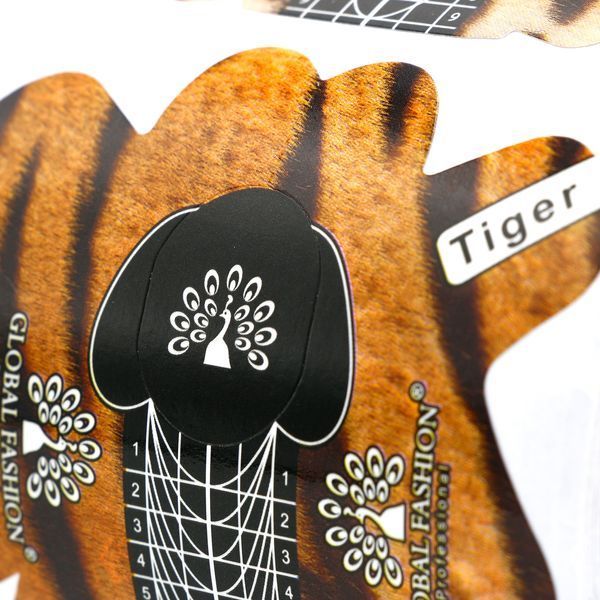 Одноразовые формы для ногтей Tiger Global Fashion, 300 шт 41637 фото