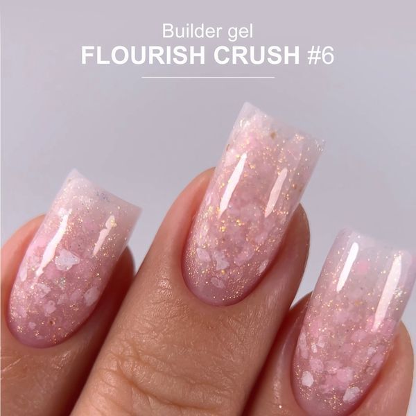 Crooz Flourish Crush Builder Gel №06 Гель для нарощування, 15 мл 25313 фото
