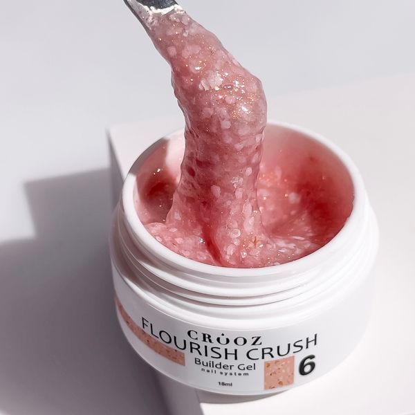 Crooz Flourish Crush Builder Gel №06 Гель для нарощування, 15 мл 25313 фото