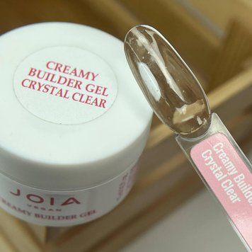 Моделюючий гель JOIA vegan Creamy Builder Gel Crystal Clear 15 мл 32329 фото