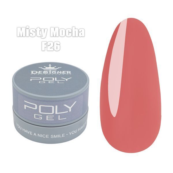 Полигель F26 - Misty Mocha - Designer Professional Polygel, 30 мл 62590 фото