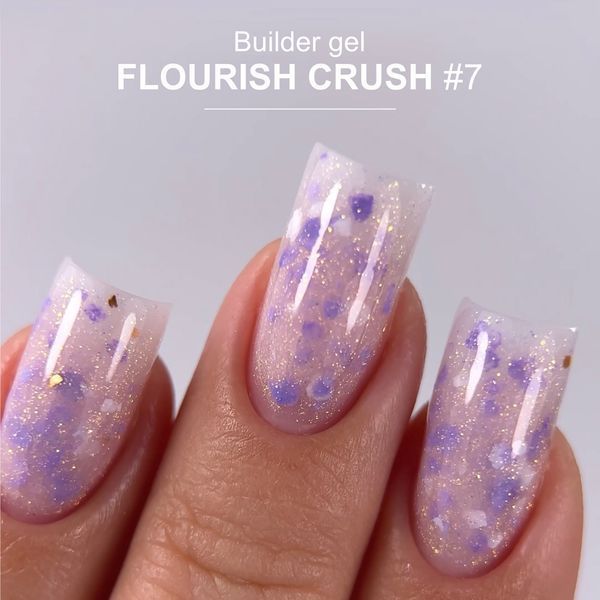 Crooz Flourish Crush Builder Gel №07 Гель для нарощування, 15 мл 25314 фото