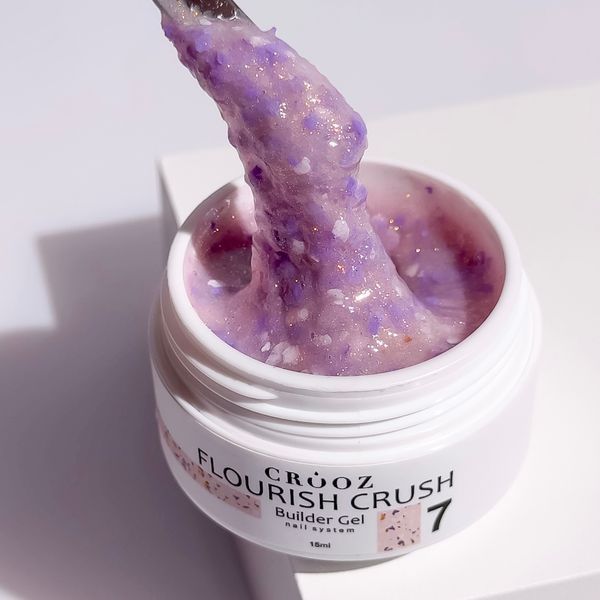 Crooz Flourish Crush Builder Gel №07 Гель для нарощування, 15 мл 25314 фото