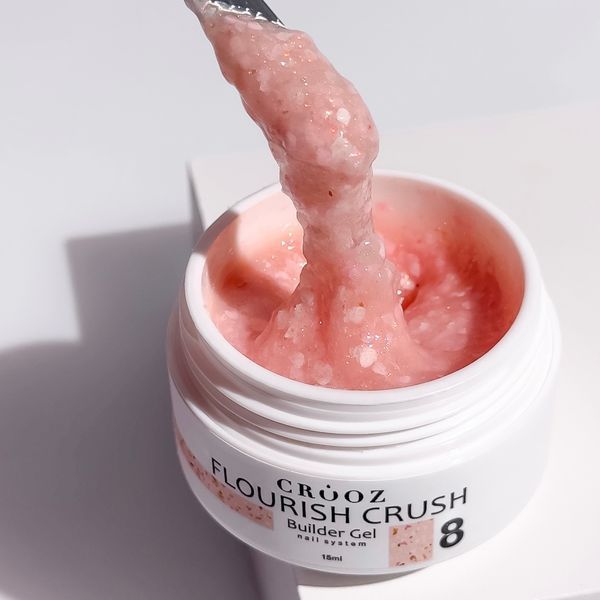 Crooz Flourish Crush Builder Gel №08 Гель для нарощування, 15 мл 25315 фото