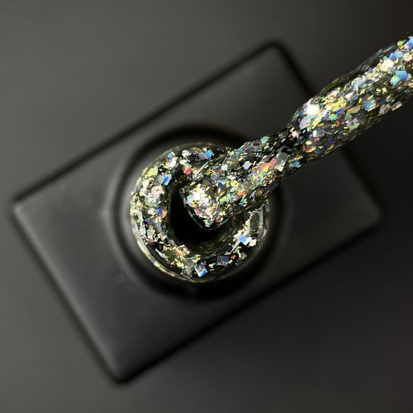 Designer Professional Glow Glitter 573 - Гель-лак з пластівцями Хамелеон різних розмірів та гліттером 9 мл 62406 фото